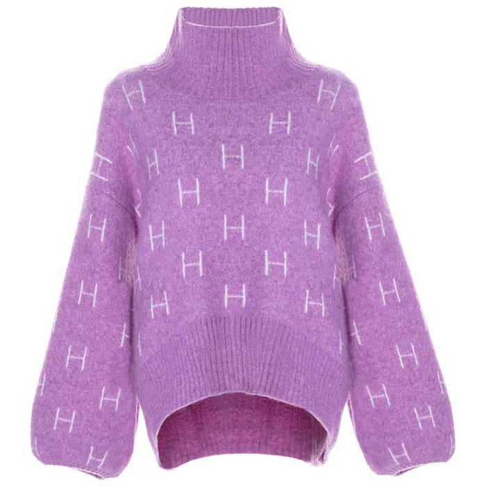 Hést Fam Sweater Short Lilla - J BY J Fashion
