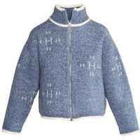 Hést Iben Zip Jacket Faded Denim