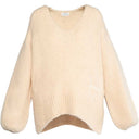 Hést Sofie V-Neck Sweater Summer Sand