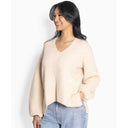 Hést Sofie V-Neck Sweater Summer Sand