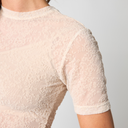 Hype The Detail 852-2 S/S Slim Lace Tee Creme