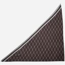 Hype The Detail 960-83-89 Triangle Scarf Brown