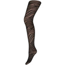 Hype The Detail 16067-77-1102 Zebra Tights Black - J BY J Fashion