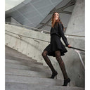 Hype The Detail 16067-77-1102 Zebra Tights Black - J BY J Fashion