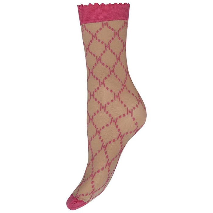 Hype The Detail 21013-6215 Logo Socks Pink - J BY J Fashion