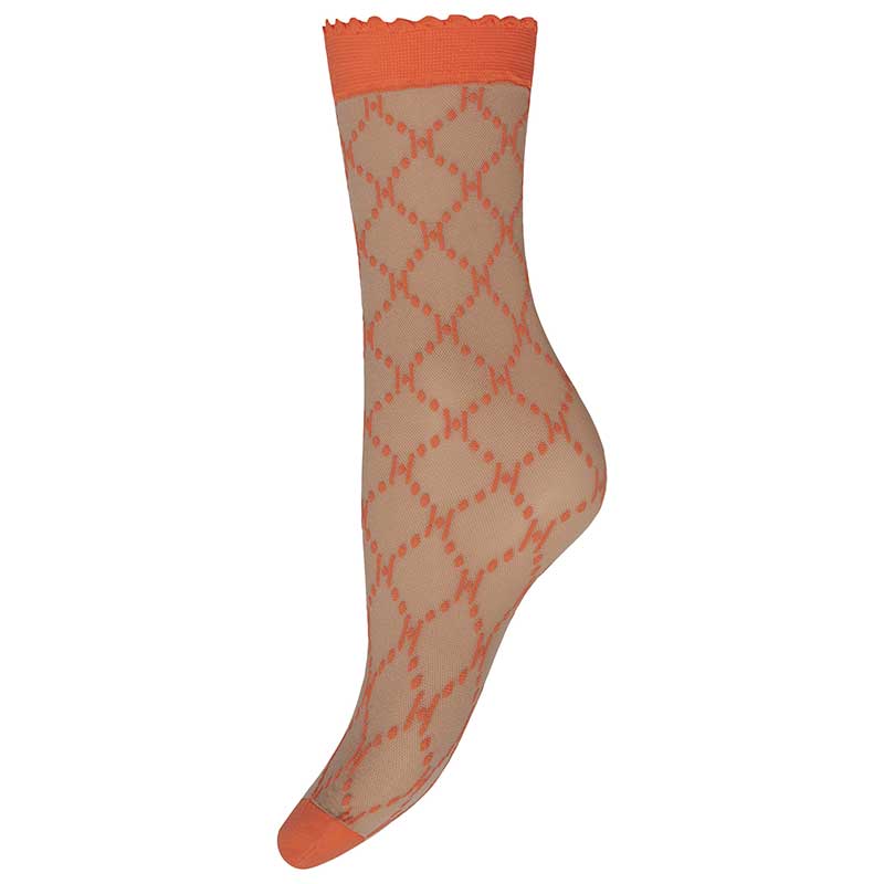 Hype The Detail 21013-9201 Logo Socks Orange - J BY J Fashion