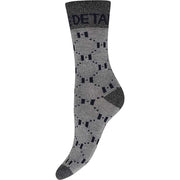 Hype The Detail 21563-75-5630 Socks W/ Lurex Grey - J BY J Fashion