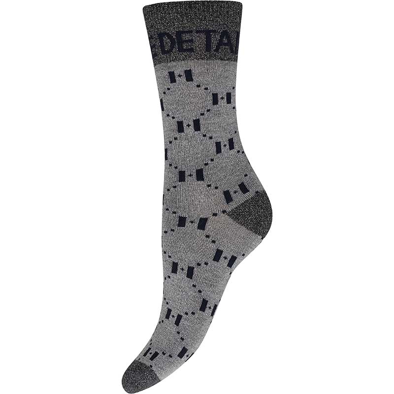 Hype The Detail 21563-75-5630 Socks W/ Lurex Grey - J BY J Fashion