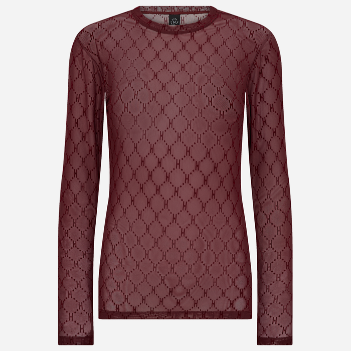 Hype The Detail 300-14-12 Mesh Blouse Bordeaux