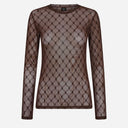 Hype The Detail 300-14-89 Mesh Blouse Brown