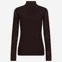 Hype The Detail 300-15-10 Mesh Blouse High Neck Brown