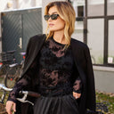 Hype The Detail 851-14-9 Mesh Blouse Black