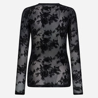 Hype The Detail 851-14-9 Mesh Blouse Black