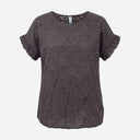 J BY J 10797 Embroidery Blouse Brown