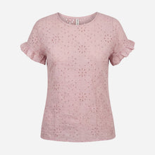 J By J Embroidery bluse i rosa-1