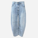 J BY J 7392 Barrel Fit Jeans Light Blue