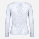 J By J 1112 Flower Lace Blouse Light Blue