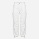 J By J 1385 Stretch Cargo Jeans White