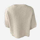 J By J 1715 S/S O-Neck Mohair Knit Beige