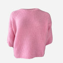 J By J 1715 S/S O-Neck Mohair Knit Light Pink