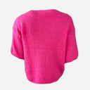 J By J 1715 S/S O-Neck Mohair Knit Pink