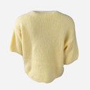 J By J 1715 S/S O-Neck Mohair Knit Yellow