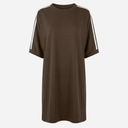 J By J 25971 Oversize Sweat Dress Brown