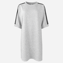 J By J 25971 Oversize Sweat Dress Light Grey Melange