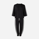 J By J 25972 Viscose Sweat Suit Black/White