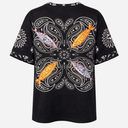 J By J 2806 Oversized Sweat Tee Black