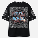 J By J 2806 Oversized Sweat Tee Black