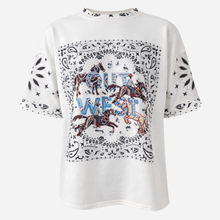 J By J 2806 Oversized Sweat Tee White