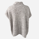 J By J 3028 Oversized Roll Neck Knit Beige