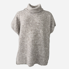 J By J 3028 Oversized Roll Neck Knit Beige