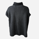 J By J 3028 Oversized Roll Neck Knit Black