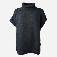 J By J 3028 Oversized Roll Neck Knit Black
