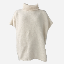 J By J 3028 Oversized Roll Neck Knit Off White