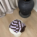 J By J 3056 Stripe Scarf Brown/Purple