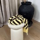J By J 3056 Stripe Scarf Brown/Yellow