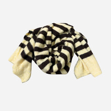 J By J 3056 Stripe Scarf Brown/Yellow