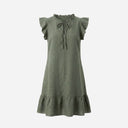 J By J 4838 Linen Dress Army