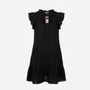 J By J 4838 Linen Dress Black