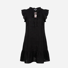 J By J 4838 Linen Dress Black