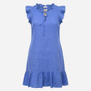 J By J 4838 Linen Dress Blue
