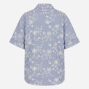 J By J 5300 Embroidery Wide Striped Shirt Blue