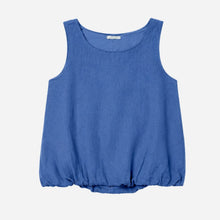 J By J 5553 Linen Ballon Top Blue