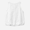 J By J 5553 Linen Ballon Top White