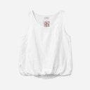 J By J 5553 Linen Ballon Top White
