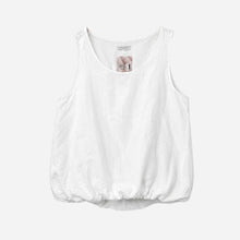 J By J 5553 Linen Ballon Top White