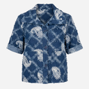 J By J 5944 Fringe Denim Jacket Blue